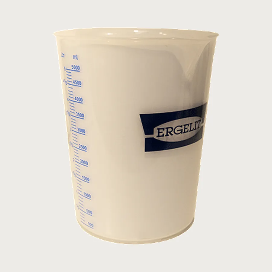 ERGELIT Messbecher mit Skala, 5 Liter