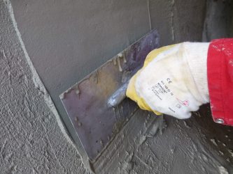 Handbeschichtung mit ERGELIT Mörtel
